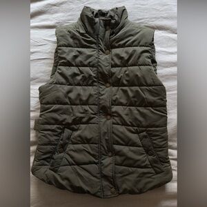 Love Tree Olive Quilted Vest